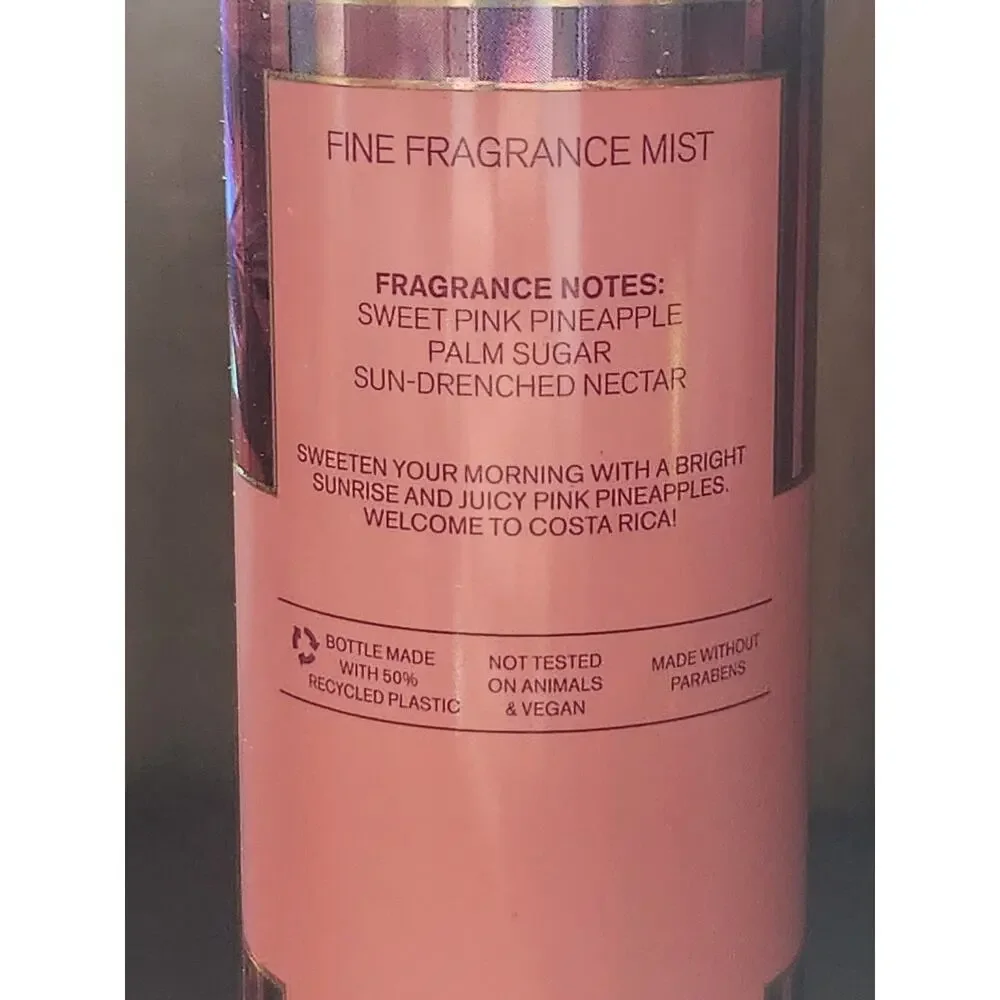 Bath & Body Works Costa Rica Pink Pineapple Sunrise Fragrance Mist 8oz